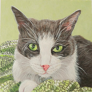 Jackson - Acrylic on 10 X 10 Stretched Canvas